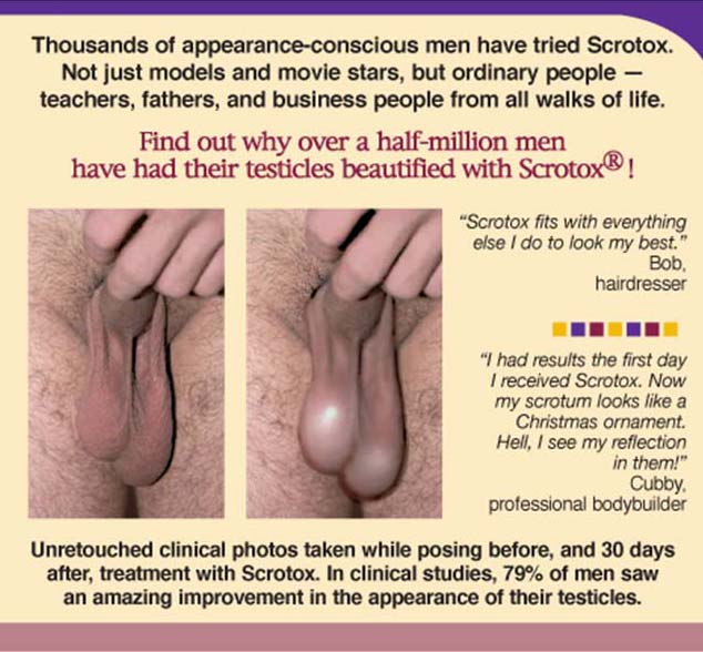 Half a Million Men Injected Botox into Their Scrotums to Make Them More Attractive