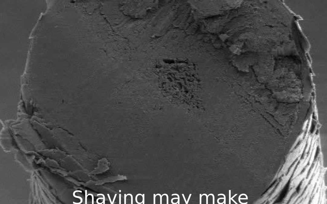 Shaving may make your hairs look darker